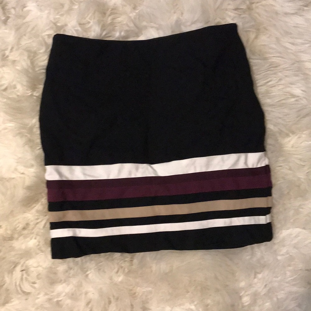 White Josie black market skirt